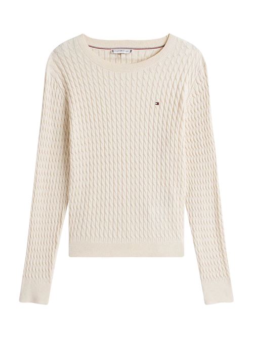 Maglia beige in cotone Tommy Hilfiger | WW0WW449930F5